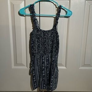 Blue and white Lily Rose romper.